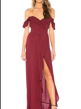 Flynn Skye Berry Maxi Dress | Size S